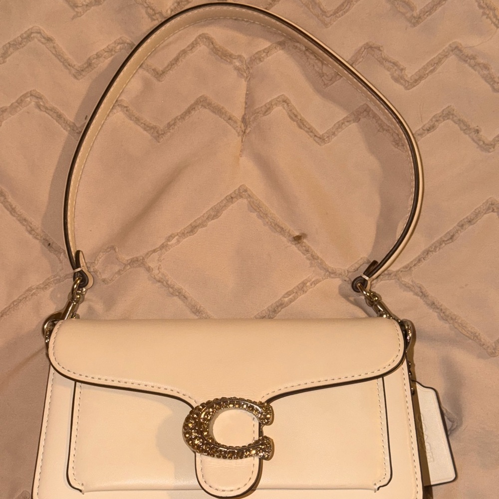 Coach Rhinestone Tabby 20 Shoulder Bag with Gold Hardware